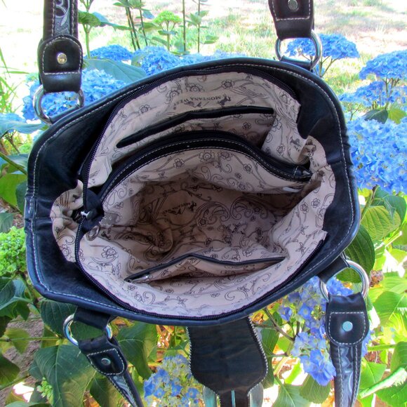 WESTERN BAG, BLING BUCKLE, SPARKLY RODEO RANCH COWGIRL HANDBAG, MOUNTAIN WEST - Picture 12 of 14